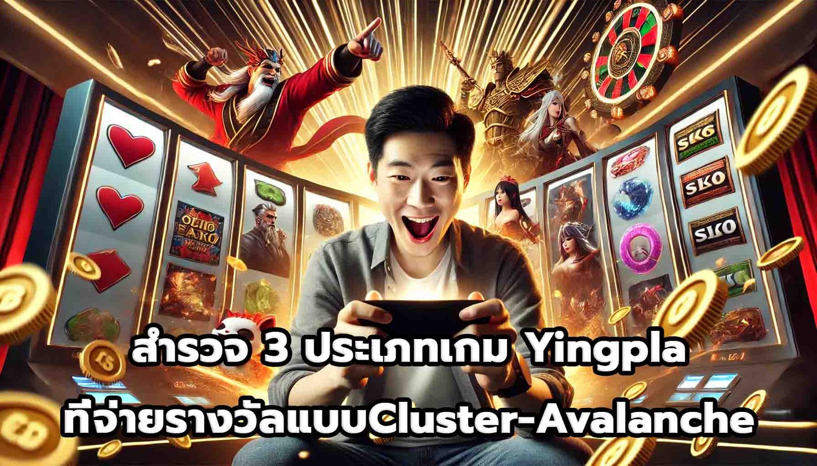 สำรวจ 3 ประเภทเกม Yingpla ที่จ่ายรางวัลแบบ Cluster และ Avalanche-5